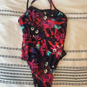 Flower print swimwear